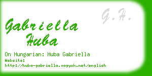 gabriella huba business card